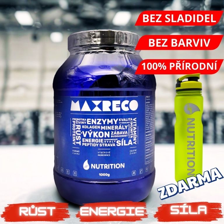 MAXRECO – potréninkový nápoj a moderné jedlo v jednom
