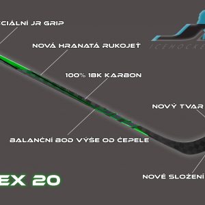 Alternative view of Juniorská 100% Karbonová Hokejka JR HOCKEY flex 20 Legacy